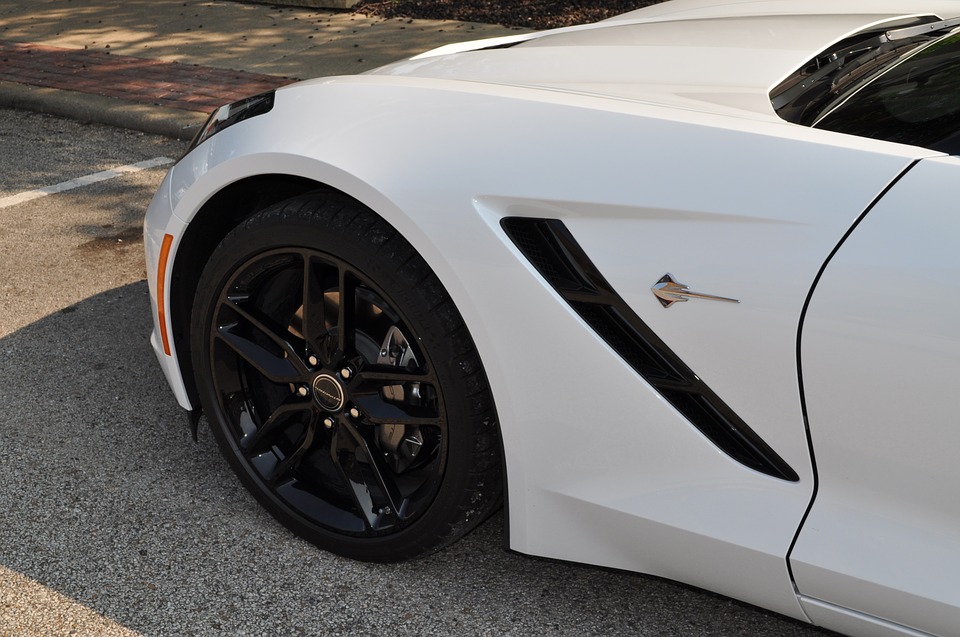 white car