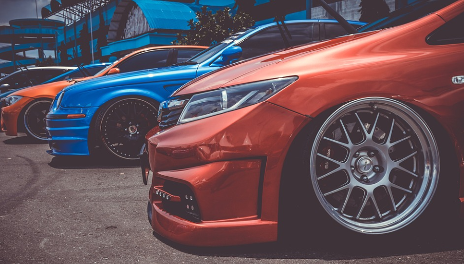 three cars